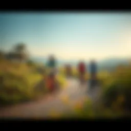 Scenic view of Mushrif Park with cyclists enjoying the trails