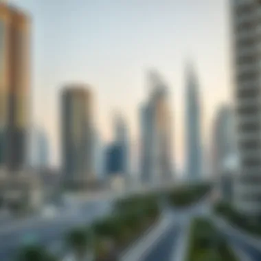 Real Estate Dynamics in Deira Modern skyline of Deira highlighting real estate developments