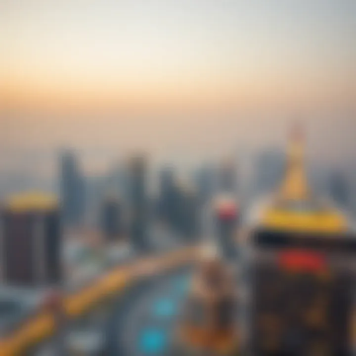 Cityscape from Dhafir Holdings Tower Panoramic city view from Dhafir Holdings Tower