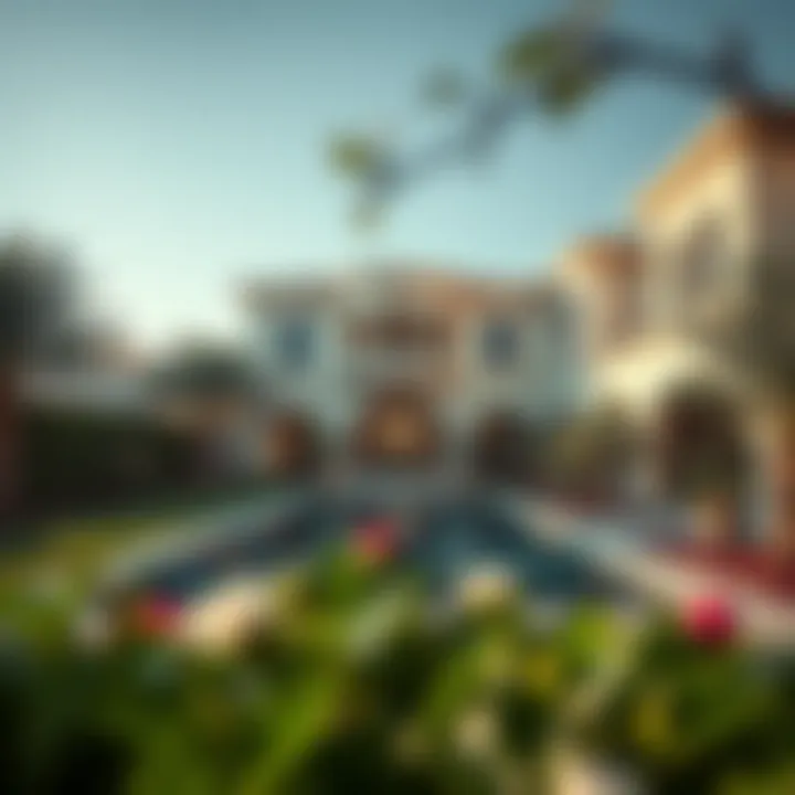 Luxurious villa with landscaped gardens in Dubai