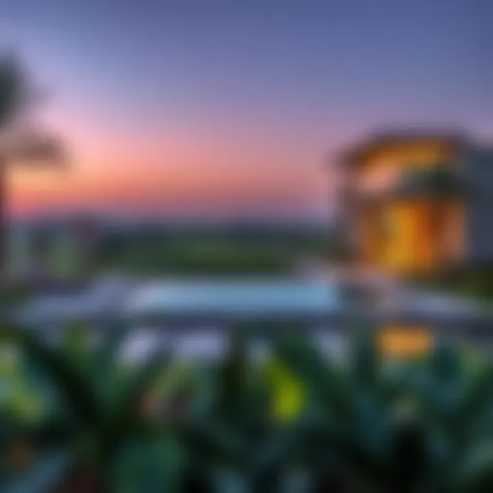 Villa Overlooking Damac Hills Golf Course Luxurious villa overlooking the golf course in Damac Hills, reflecting upscale living and investment potential