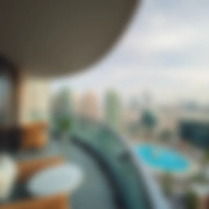 Stunning view from a hotel balcony