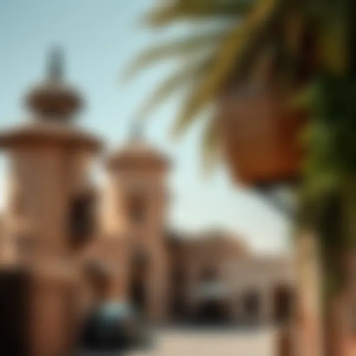 Traditional wind towers in the Al Fahidi Historical Neighborhood