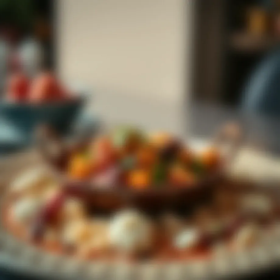 Traditional Iraqi dish with vibrant spices and colors