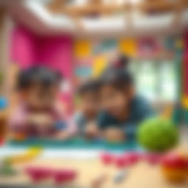 Children engaging in creative play activities
