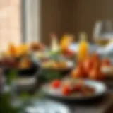 Lebanese Mezze Delights A beautifully arranged Lebanese mezze platter showcasing colorful dishes.