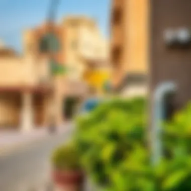 Vibrant Neighborhood in Hor Al Anz Vibrant neighborhood scene in Hor Al Anz, Dubai