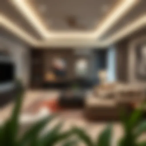 Spacious family room with modern decor in Hor Al Anz