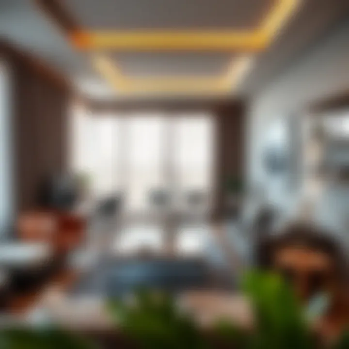 Comfortable Studio Living Space Cozy studio living area reflecting comfort and style