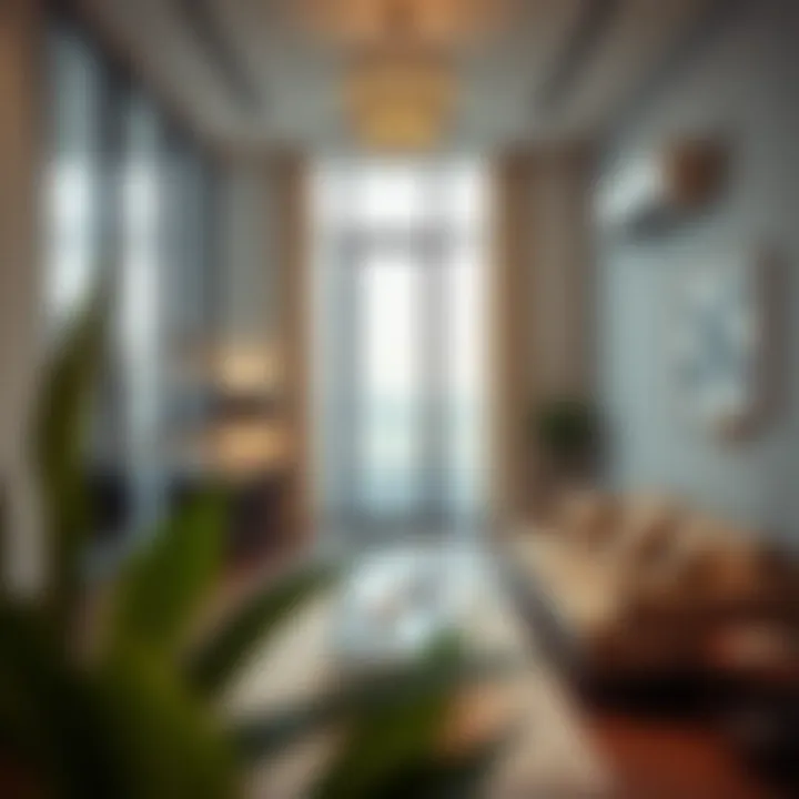 Contemporary Studio Design in Dubai Stylish studio apartment in Dubai showcasing modern furnishings