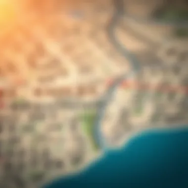 Map Overview of Muweilah A map of Muweilah indicating key residential and commercial areas.
