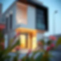 Elegant one BHK villa in Rashidiya showcasing modern architecture.