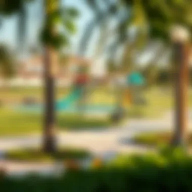Recreational Facilities in Dubai Community park with recreational facilities