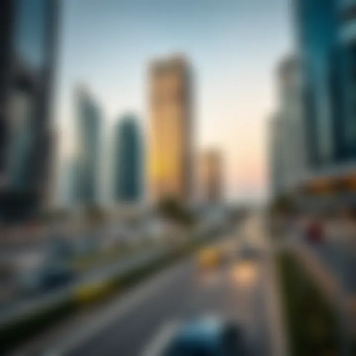 Urban Growth in شارع الوحدة Modern developments illustrating the urban growth in شارع الوحدة.