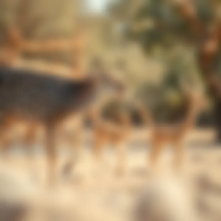 Diverse Wildlife on Sir Bani Yas Island Diverse wildlife on Sir Bani Yas Island, highlighting its unique ecosystem