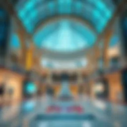 Stunning architectural design of a mall in Sharjah