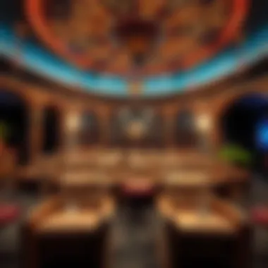 Cultural Heritage in Cinema Design Cultural decor reflecting Dubai's heritage in cinema