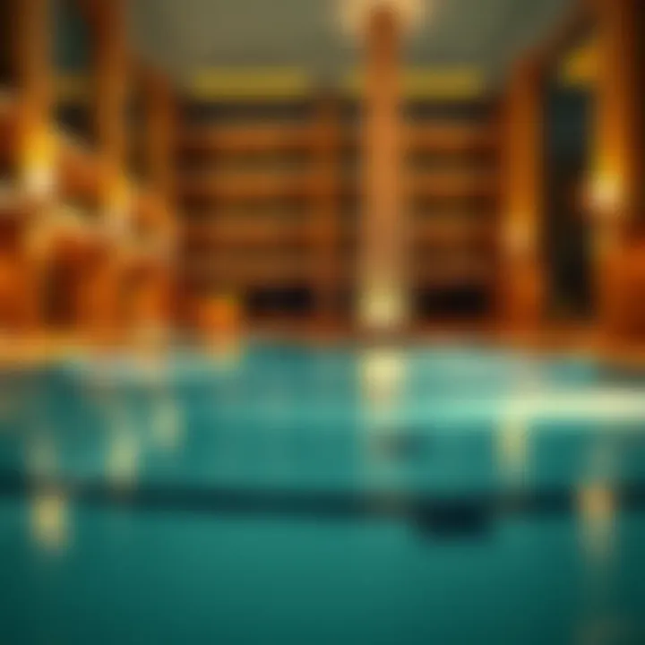 Crescent Tower Swimming Pool Area Swimming pool and leisure area at Crescent Tower