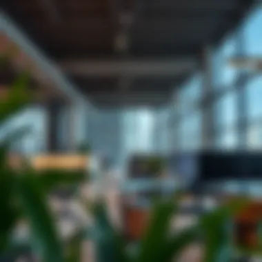 Modern office spaces in the Design District reflecting innovation and commerce