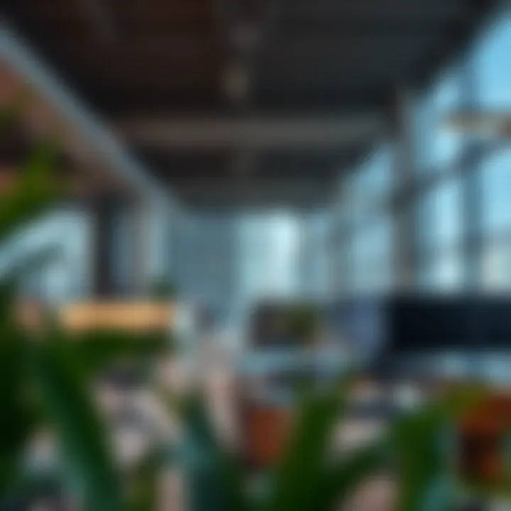 Modern office spaces in the Design District reflecting innovation and commerce