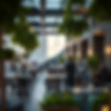 Chic outdoor café in the Design District highlighting lifestyle and social interaction