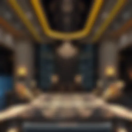 Luxurious lobby of فندق جنة السراب