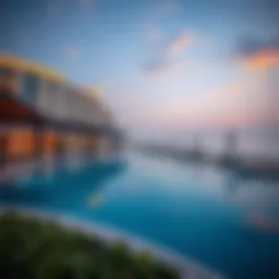 Luxury beachfront hotel with stunning views