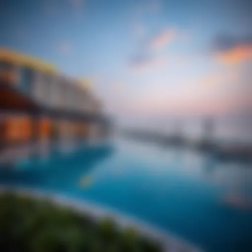 Luxury beachfront hotel with stunning views