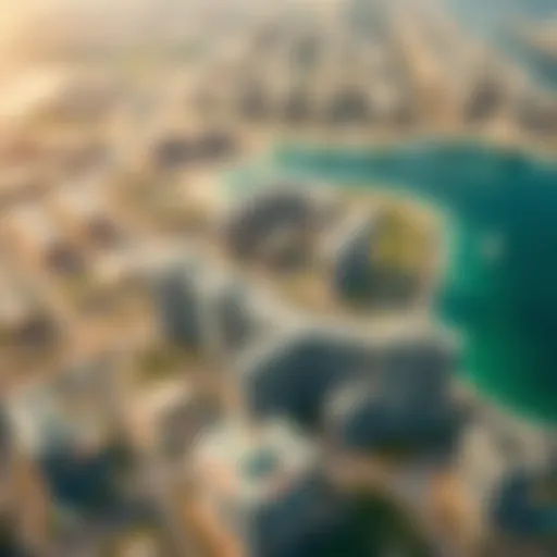 Aerial Overview of Al Habtoor Development Aerial view of Al Habtoor Development projects in Dubai
