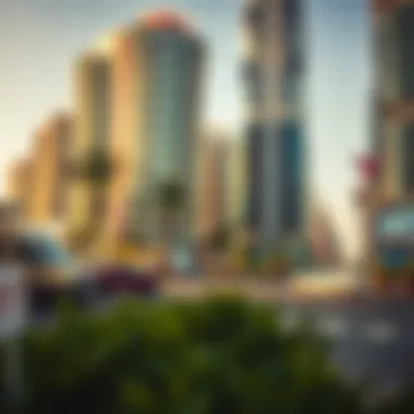 Vibrant Urban Environment of Dubai Dynamic urban environment reflecting the vibrancy of Dubai's real estate market