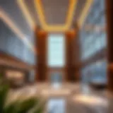 Showcasing the architectural design of the Expo City Sales Center