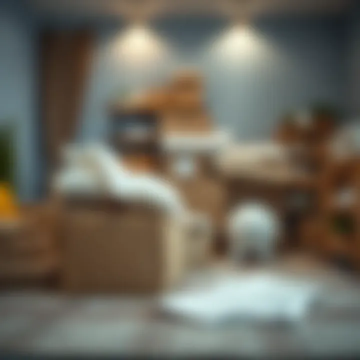 Packing materials and boxes for safe furniture transport