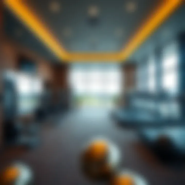 Luxurious amenities offered at Golf View Seven City, highlighting a state-of-the-art fitness center.