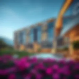 A stunning architectural view of Golf View Seven City showcasing its modern design.