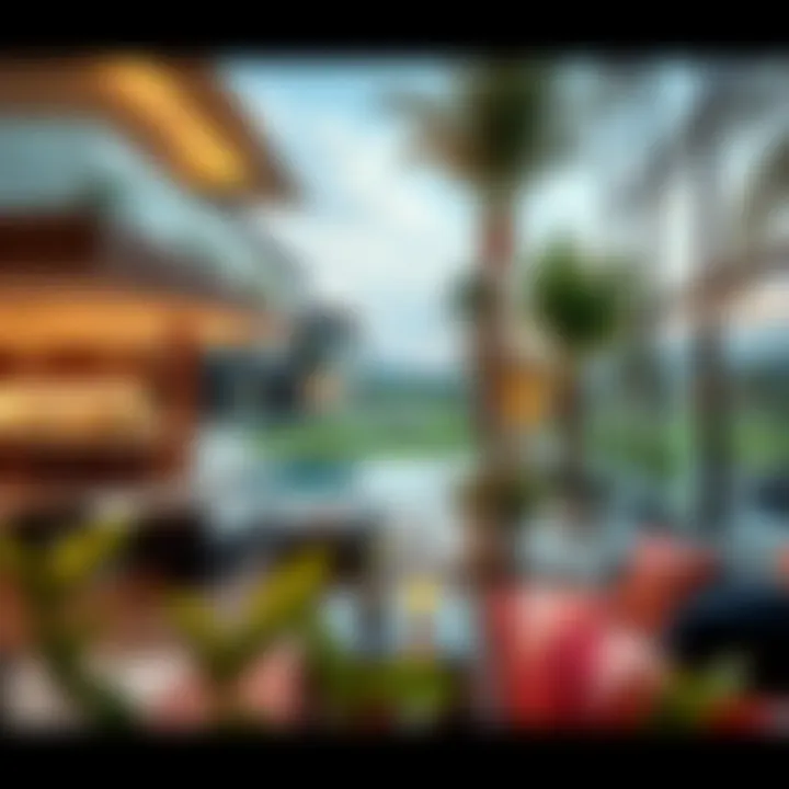 An artist's impression of the lifestyle offerings within Golf View Seven City.