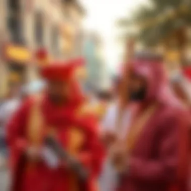 Cultural Fusion in Dubai A cultural event reflecting Dubai's rich heritage and modernity