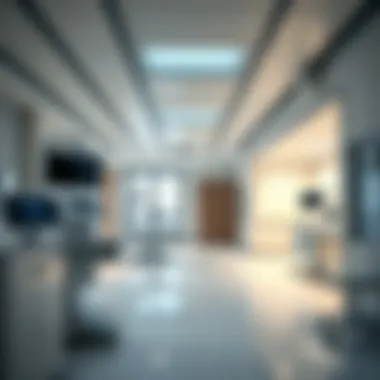 Inside a Cutting-Edge Medical Facility Interior of a state-of-the-art medical facility in Healthcare City