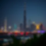 Skyline of Dubai during Ramadan