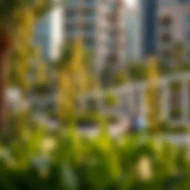 Community Spaces in Masdar City Community spaces and greenery in Masdar City promoting social interaction