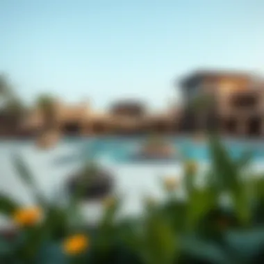 Community Amenities in Meadows Dubai Community amenities including pools and clubhouses in Meadows Dubai