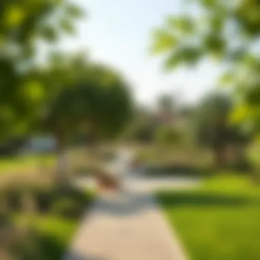 Recreational Green Spaces in Meadows Dubai Lush green parks and recreational areas in Meadows Dubai
