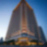 Architectural Facade of Merano Tower Stunning architectural facade of Merano Tower in Business Bay