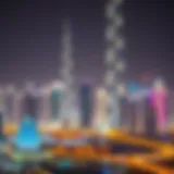Dubai Skyline: A Hub for Freelancers A stunning skyline of Dubai representing opportunities.