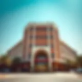 Exterior view of the Gold Souk Parking Building showcasing modern architecture