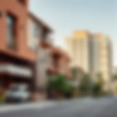 Trendy Urban Lifestyle in Dubai Trendy urban lifestyle in a Dubai neighborhood