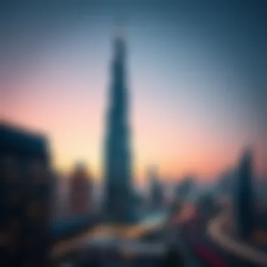 Nopoli Tower Amidst Dubai's Urban Landscape Nopoli Tower in the context of Dubai skyline