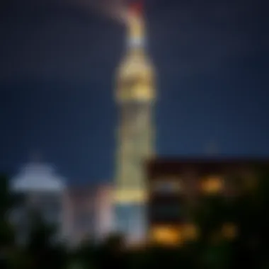 Illuminated Splendor: Nopoli Tower at Night Night view showcasing Nopoli Tower's illumination