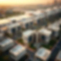 Aerial view of Noya Viva showcasing its modern design