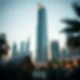 Stunning view of Park Tower Dubai's architectural design