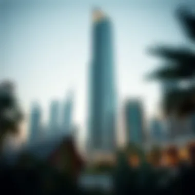 Stunning view of Park Tower Dubai's architectural design